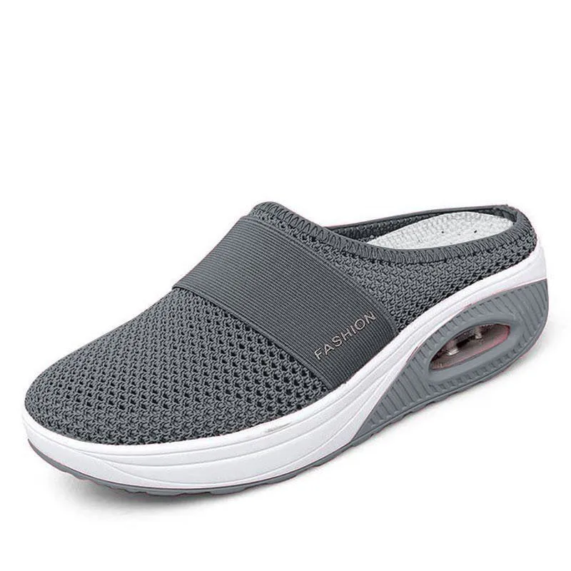 Sandals Wedges Platform Shoes Female Slides Slippers Breathable Mesh Lightweight Ladies Footwear