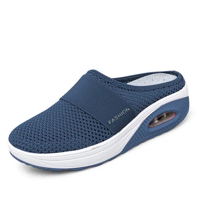 Sandals Wedges Platform Shoes Female Slides Slippers Breathable Mesh Lightweight Ladies Footwear