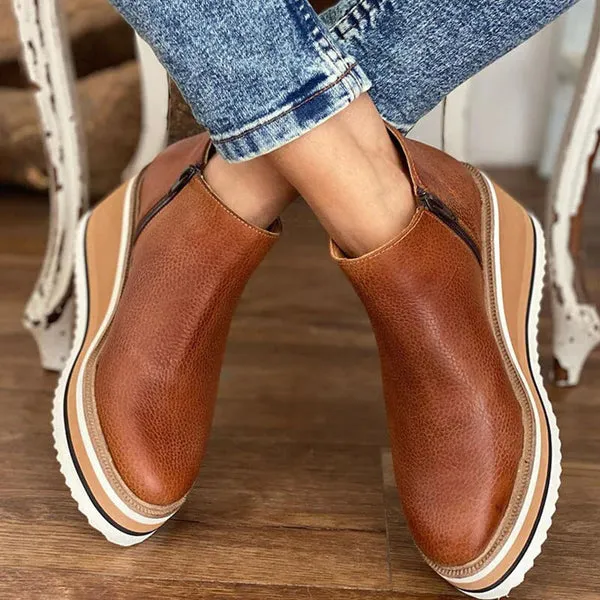 Sienna | Chic Platform Ankle Boots