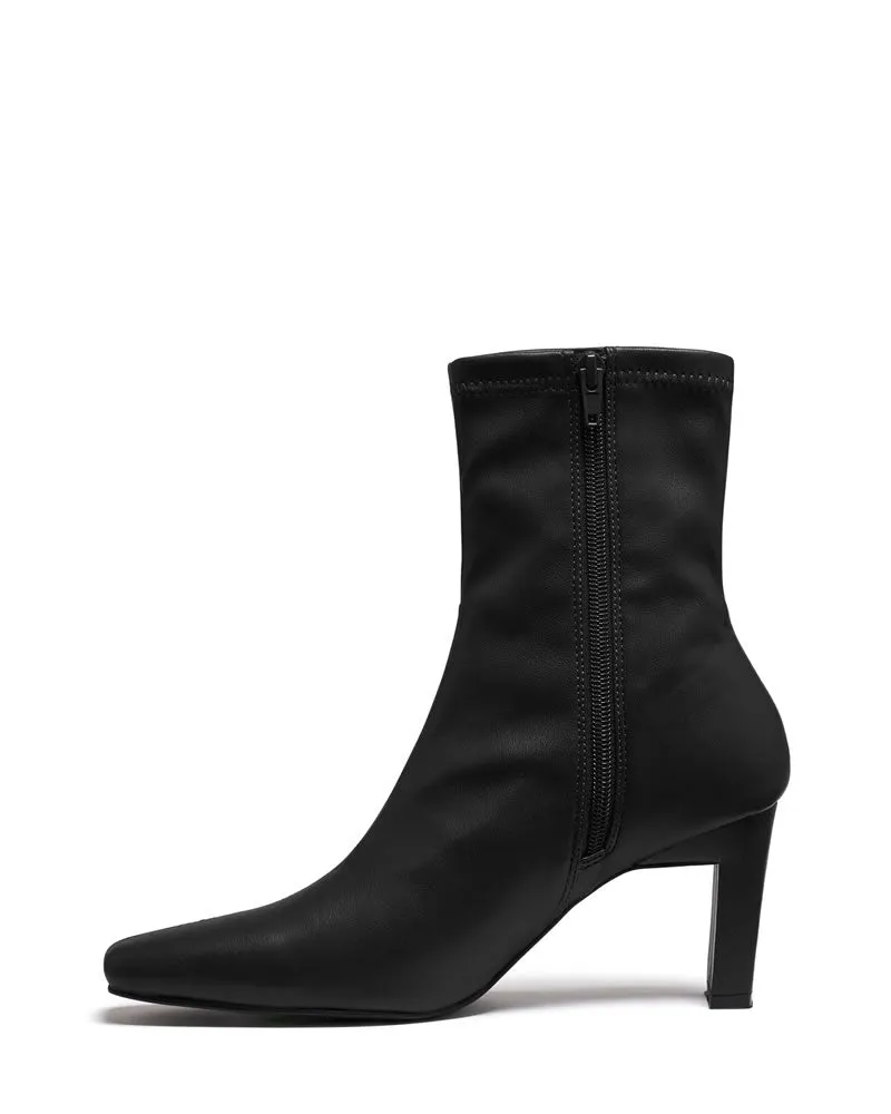 Therapy Shoes Bette Black Smooth Sock Boots