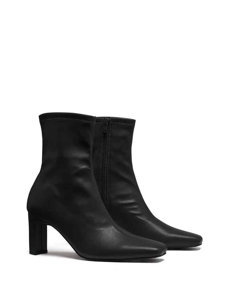 Therapy Shoes Bette Black Smooth Sock Boots