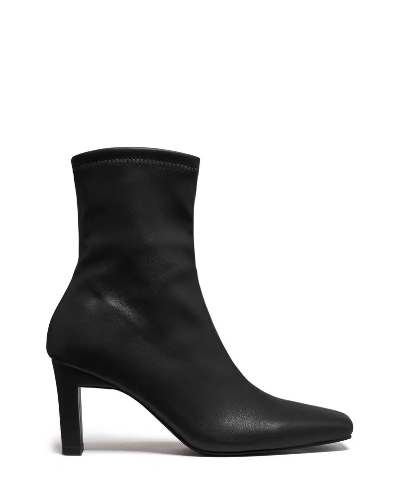 Therapy Shoes Bette Black Smooth Sock Boots