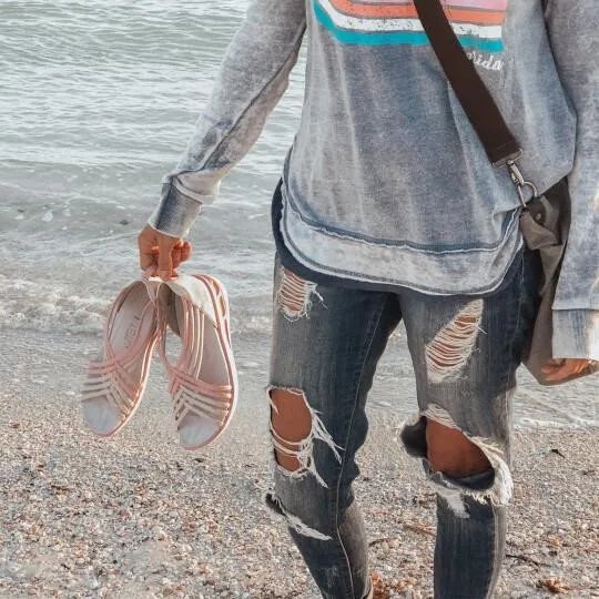 Waterproof, sporty step-in sandal