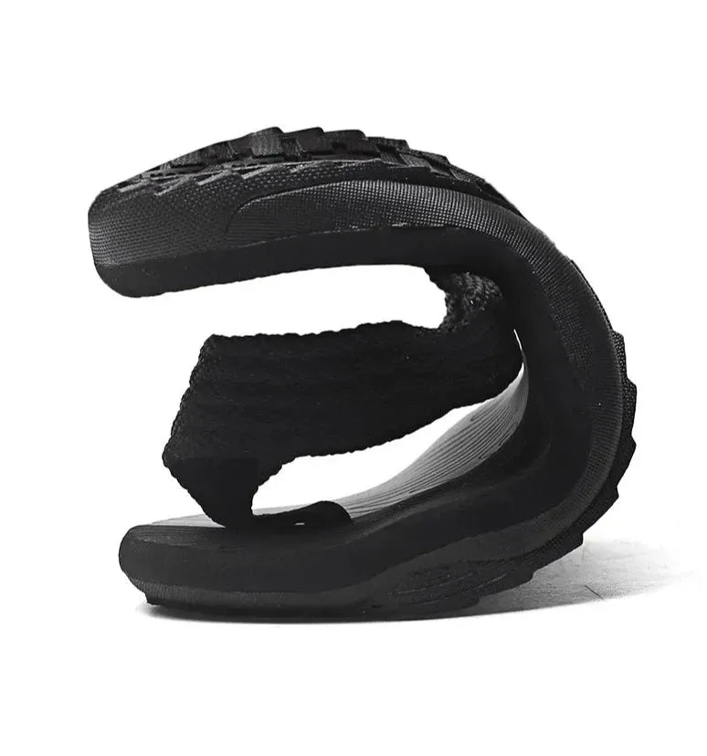 Woven Striped Lightweight Non-slip Comfortable Flip-flops